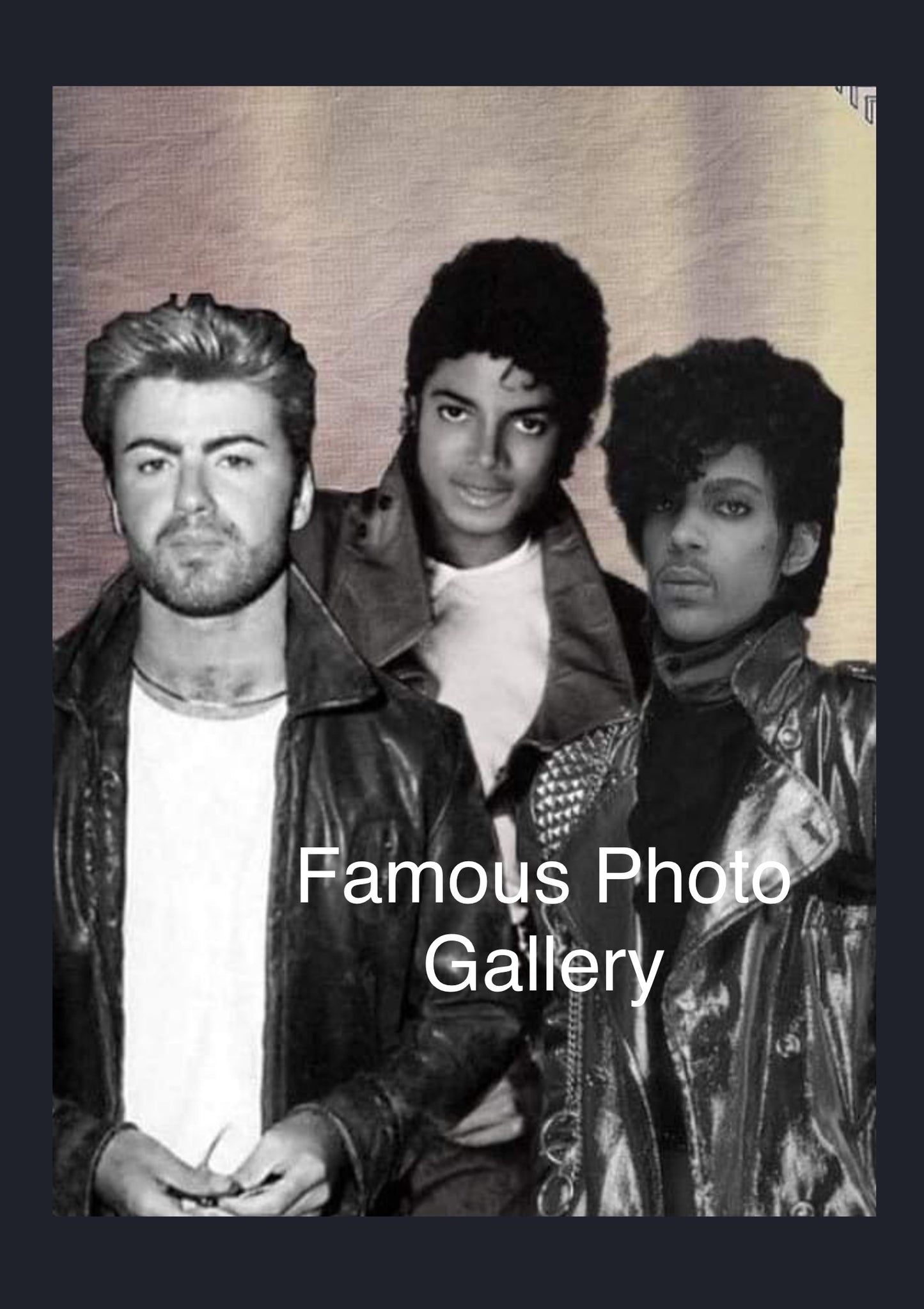 George Michael, Michael Jackson & Prince 16x20 Picture/Frame