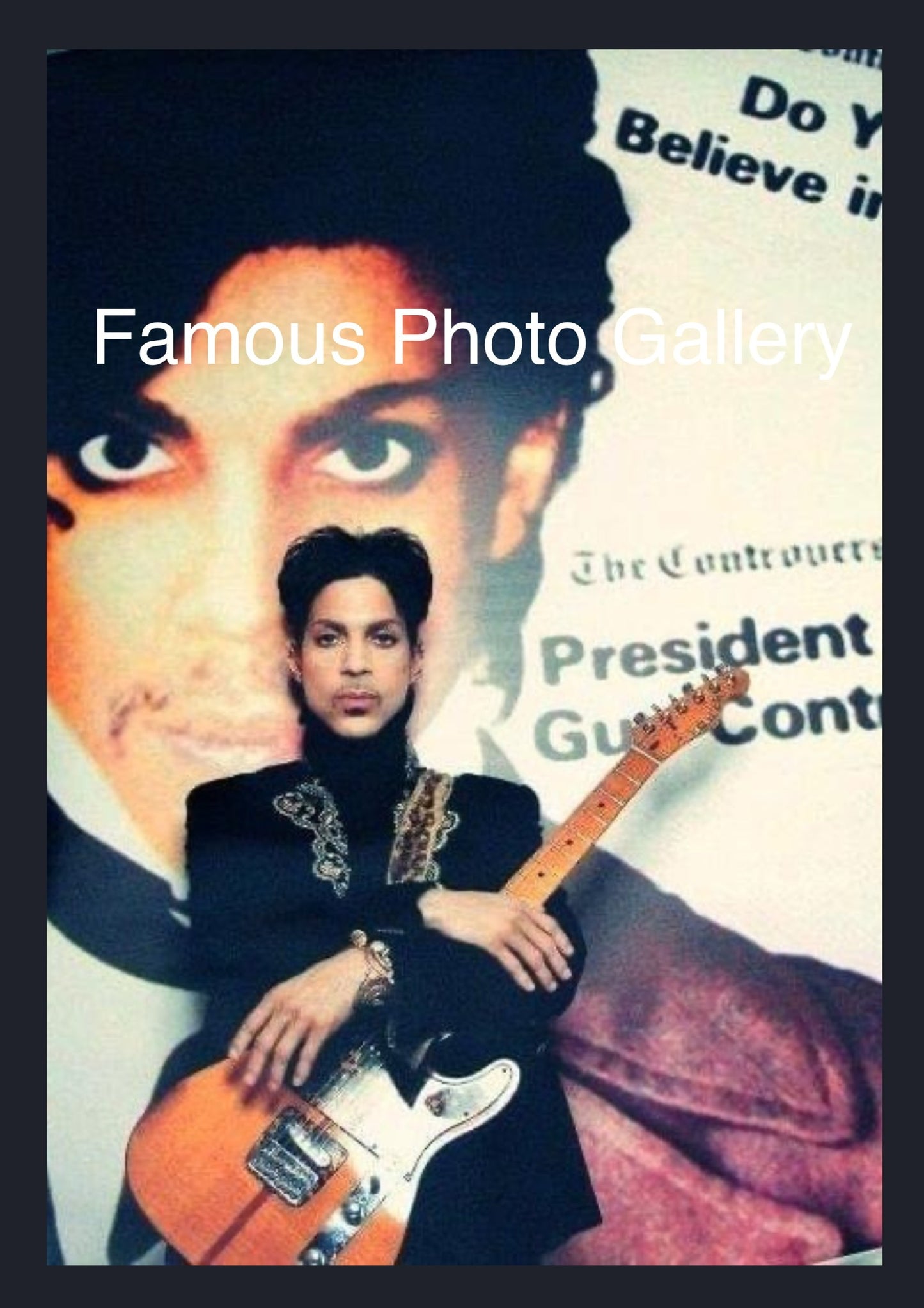 Prince (Then & Now) 16x20 Picture/Frame