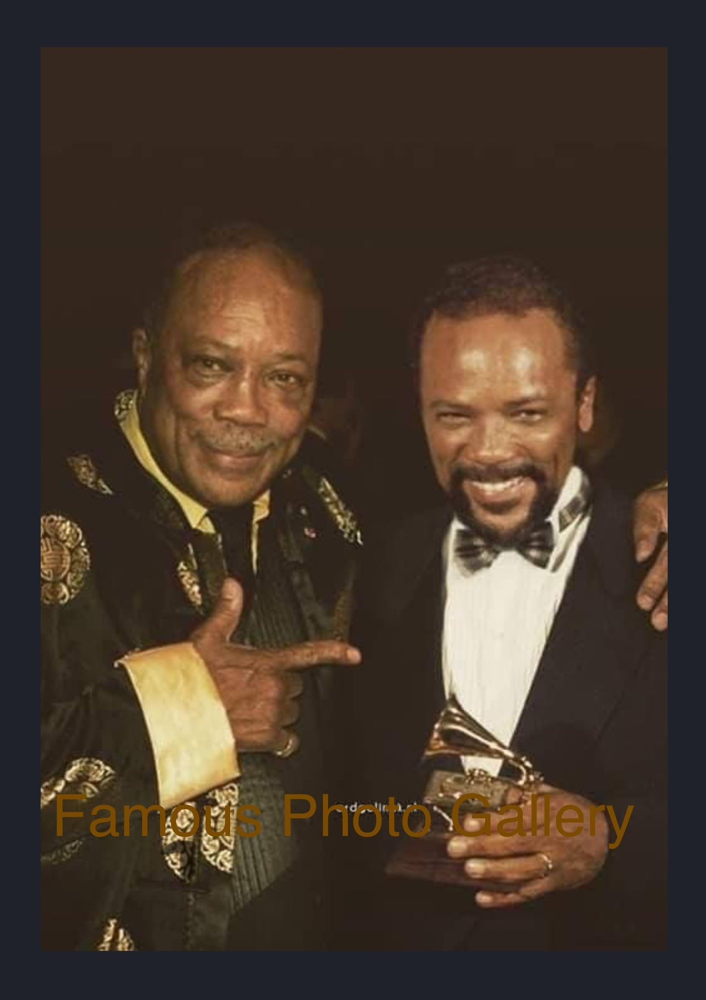 Quincy Jones (Then & Now) 16x20 Picture/Frame