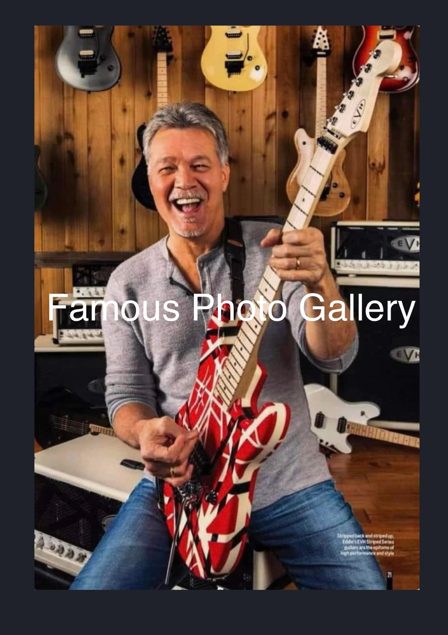 Eddie Van Halen 16x20 Picture/Frame