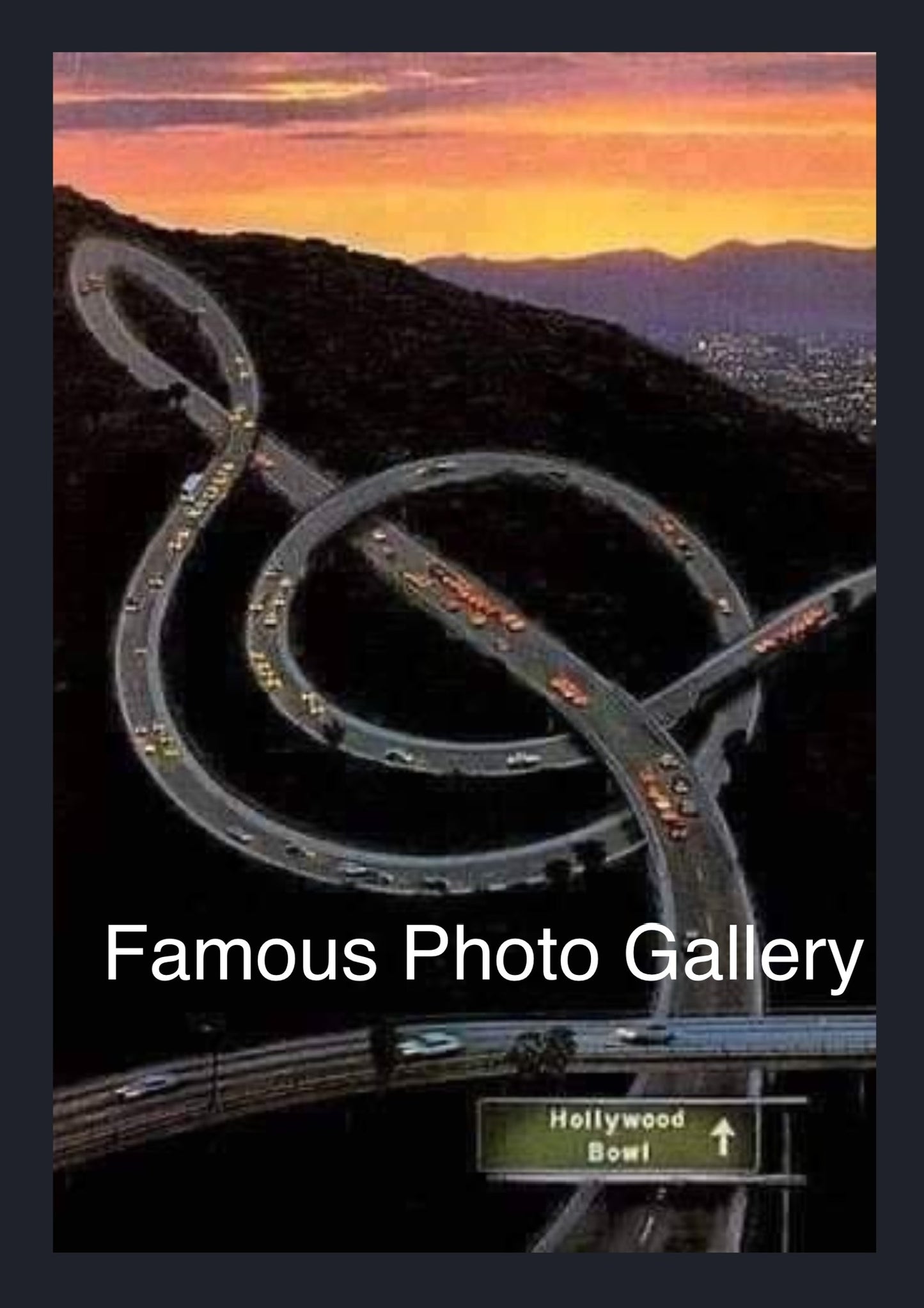 Hollywood Bowl Freeway 16x20 Picture/Frame