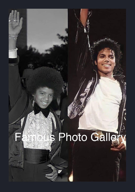 Michael Jackson (Then & Now) 16x20 Picture/Frame