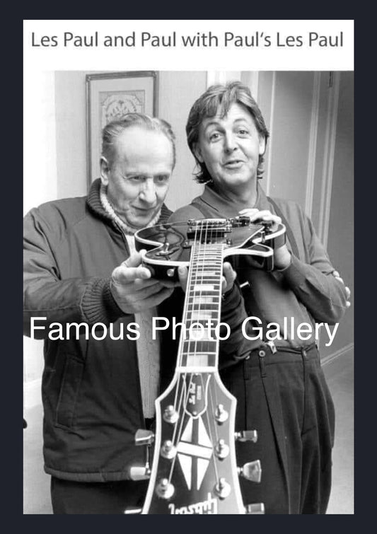 Les Paul & Paul McCarthey 16x20 Picture/Frame