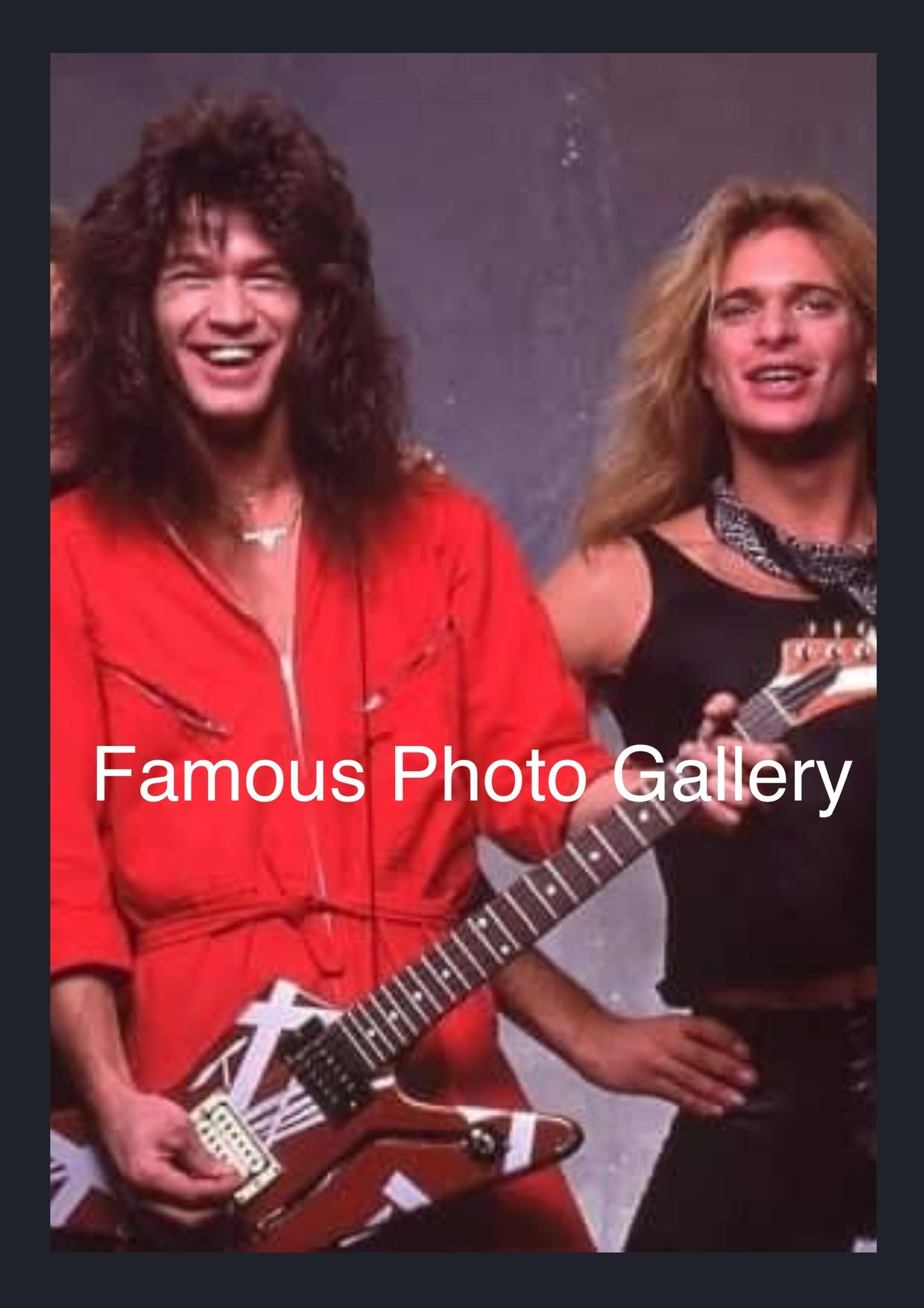 Eddie Van Halen & David Lee Roth 16x20 Picture/Frame