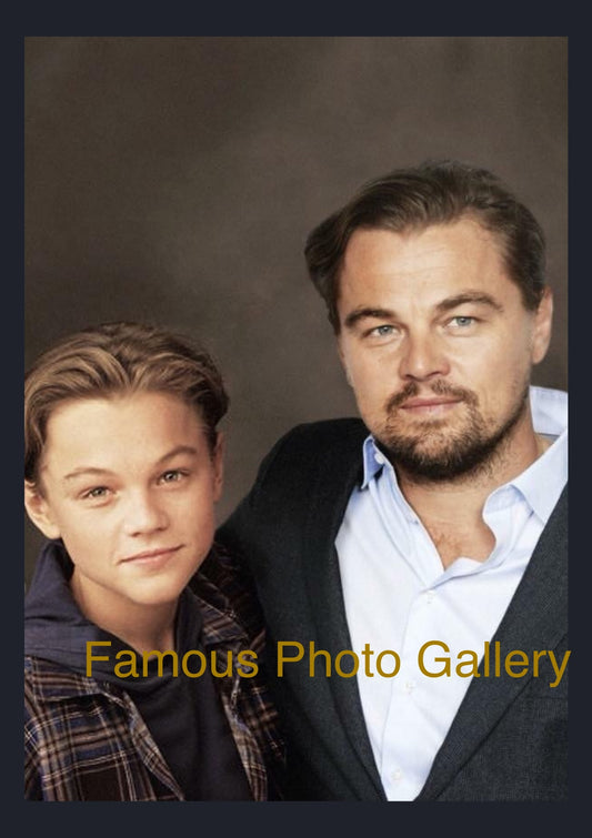 Leonardo DiCaprio (Then & Now) 16x20 Picture/Frame